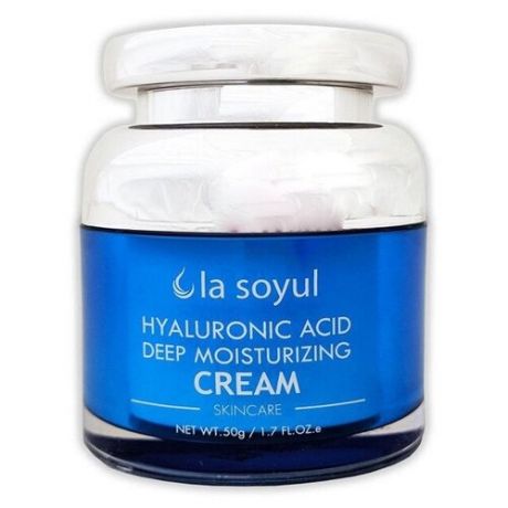 La soyul Hyaluronic Acid Deep Moisturizing Cream Крем для лица с гиалуроновой кислотой для глубокого увлажнения, 50 г