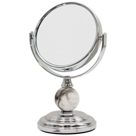 Зеркало косметическое настольное Belberg BZ-10 Шар серебристый