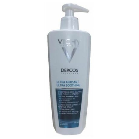 Vichy шампунь-уход Dercos Ultra Soothing Normal to Oily Hair для нормальных и жирных волос, 200 мл
