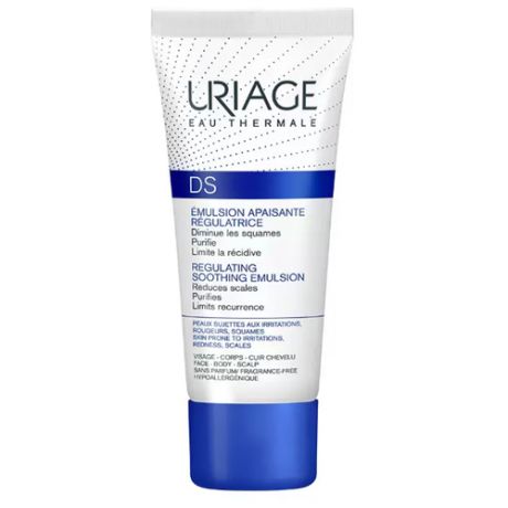 Uriage D.S. Emulsion Успокаивающая эмульсия против покраснений и раздражений для лица и тела, 40 мл