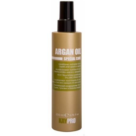 KayPro несмываемый кондиционер для волос Argan Oil Special Care 10 в 1 питательный с аргановым маслом, 200 мл