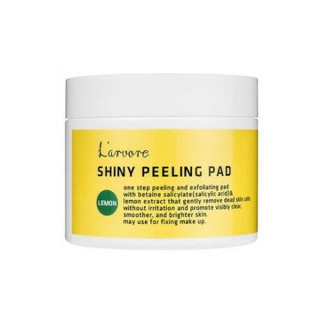 L’arvore пилинг-диски для лица Lemon Shiny peeling pad 70 шт.