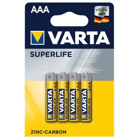 Батарейка VARTA SUPERLIFE AAA, 4 шт.