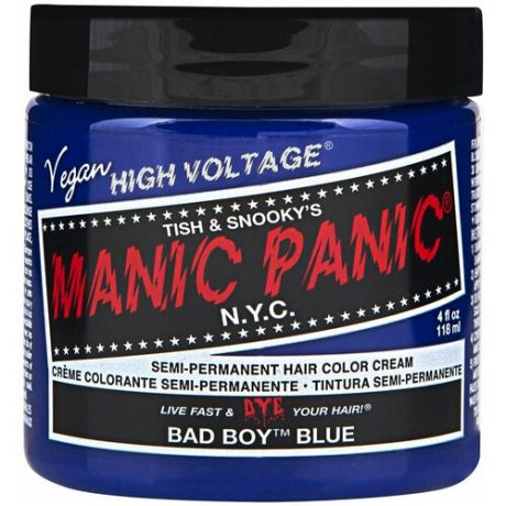 Крем Manic Panic High Voltage Bad Boy Blue голубой оттенок, 118 мл