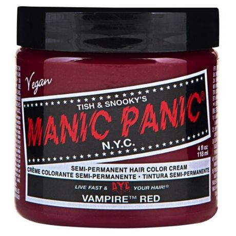 Крем Manic Panic High Voltage Vampire Red, красный оттенок, 118 мл