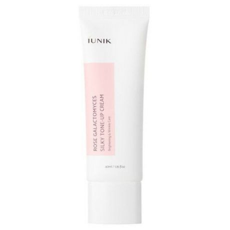 IUNIK Rose Galactomyces Silky Tone Up Cream Крем для лица с розовой водой и галактомисисом, 40 мл