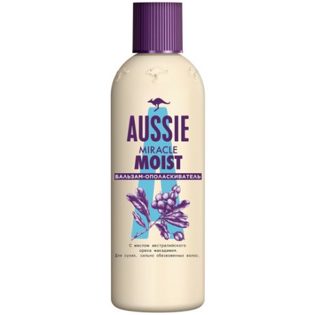 Aussie Бальзам-ополаскиватель Miracle Moist для сухих волос, 200 мл