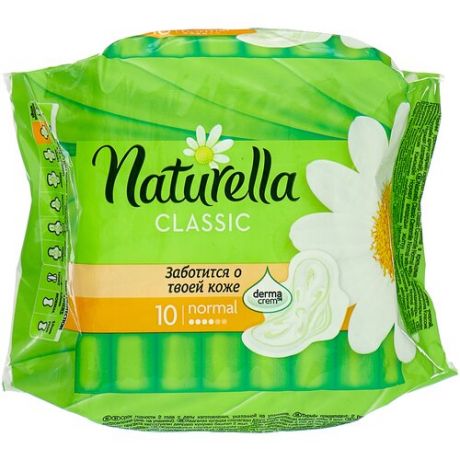 Naturella прокладки Camomile Classic Normal, 4 капли, 18 шт.