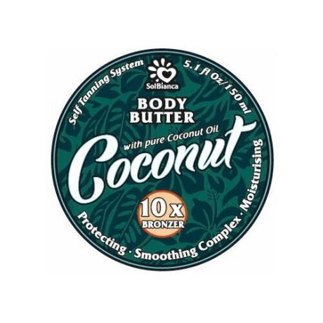 Масло для автозагара SolBianca твердое Coconut body butter 150 мл