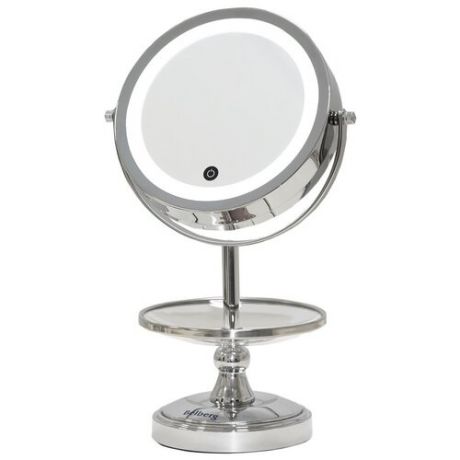 Зеркало косметическое настольное Belberg BZ-01 с подсветкой серебристый