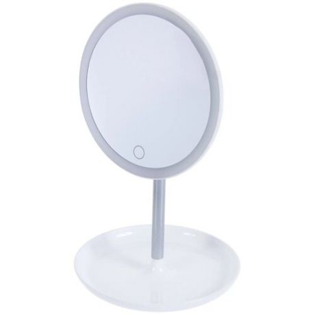 Зеркало косметическое настольное Uniel TLD-590 с подсветкой белый