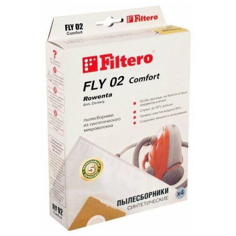 Filtero Мешки-пылесборники FLY 02 Comfort 4 шт.