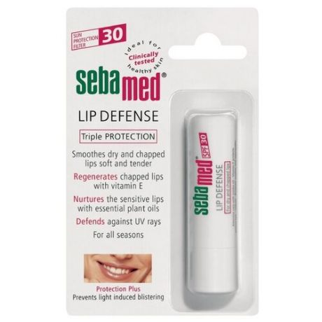 Sebamed Гигиеническая помада Sensitive Skin Lip Defense SPF 30