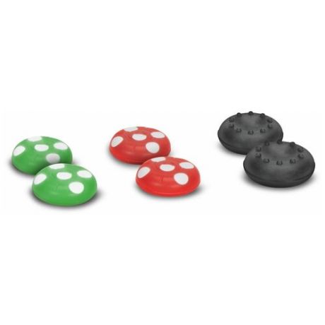 SPEEDLINK Сменные накладки STIX JOY-CON CAP SET для контроллеров Joy Con консоли Nintendo Switch (SL-330603-MTCL) зеленый/красный/черный