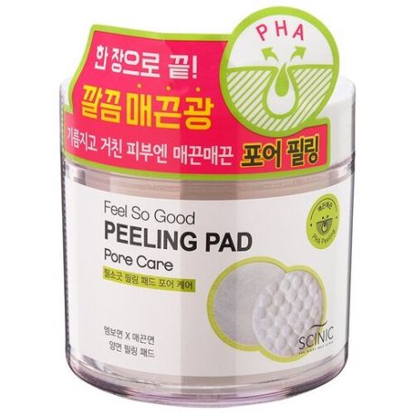 Scinic пилинг-диски для лица Feel So Good Peeling Pad PНА peeling 292 г 70 шт.