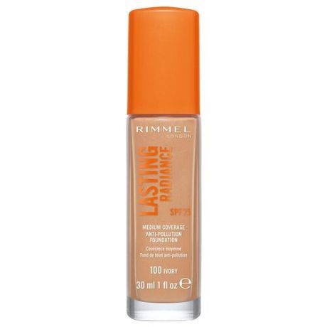 Rimmel Тональный крем Lasting Radiance, SPF 25, 30 мл, оттенок: 070 Porcelain