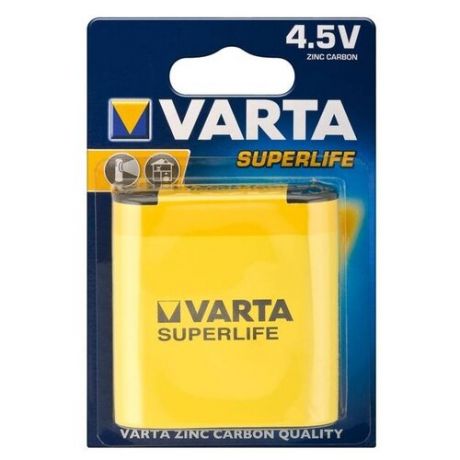 Батарейка VARTA SUPERLIFE 3R12 4.5V, 1 шт.