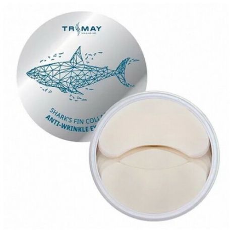 Trimay Гидрогелевые патчи для глаз Shark’s Fin Collagen Anti-wrinkle Eye Patch, 60 шт.