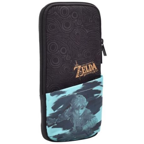 HORI Защитный чехол Slim Pouch The Legend of Zelda: Breath of the Wild для консоли Nintendo Switch (NSW-168U) черный/серый