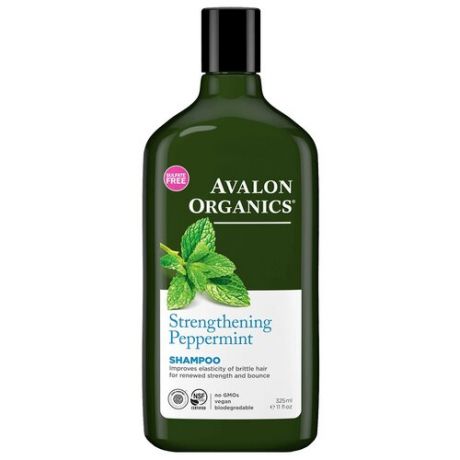 Avalon Organics шампунь Strengthening Peppermint, 325 мл