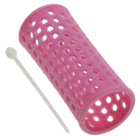Классические бигуди Sibel Plastic Long 4600642 (28 мм) 10 шт. розовый