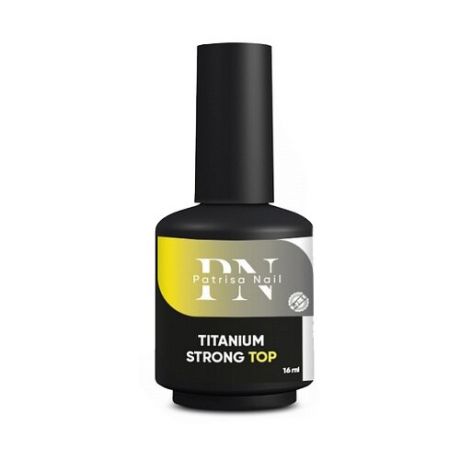 Patrisa Nail Верхнее покрытие Titanium Strong Top, прозрачный, 16 мл