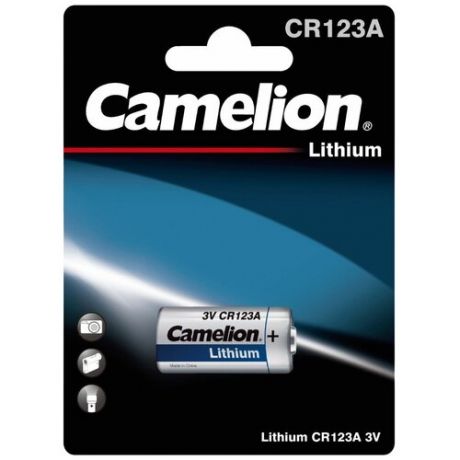 Батарейка Camelion CR123A, 1 шт.