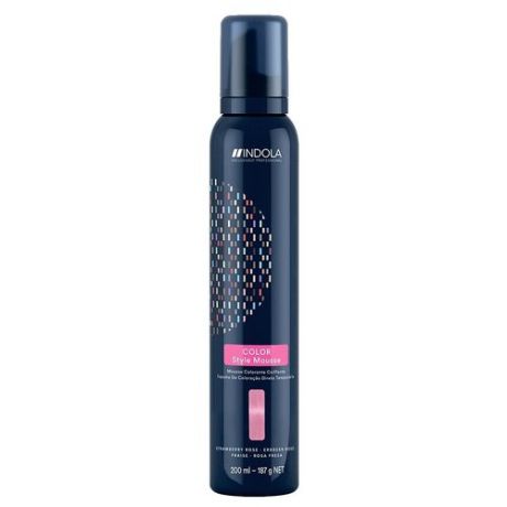 Мусс Indola Color Style Mousse Strawberry Rose, 200 мл, 187 г