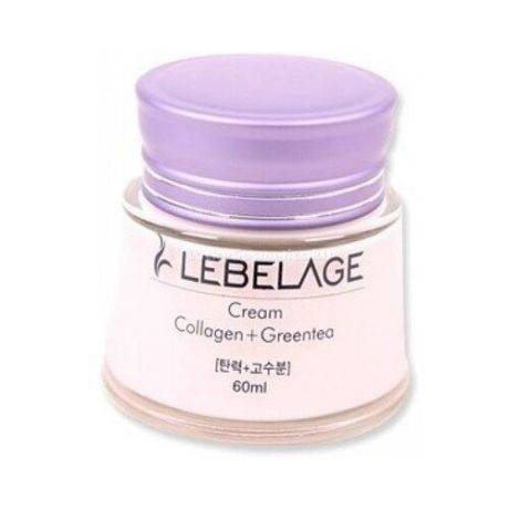 Lebelage Moisture Cream COLLAGEN+GREEN TEA Крем для лица увлажняющий с коллагеном и зеленым чаем, 60 мл