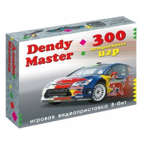 Игровая приставка Dendy Master 300 встроенных игр черный