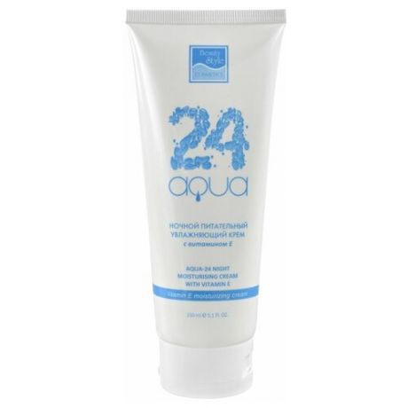 Beauty Style Aqua 24 Vitamin E Moisturising Cream Ночной питательный увлажняющий крем для лица с витамином Е, 50 мл