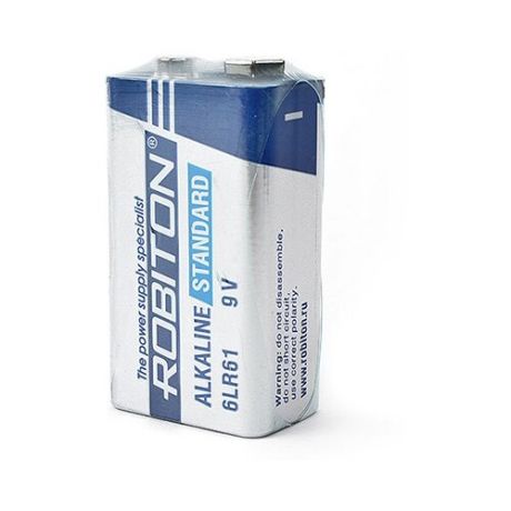 Батарейка ROBITON Alkaline Standart 6LR61 Крона, 1 шт.