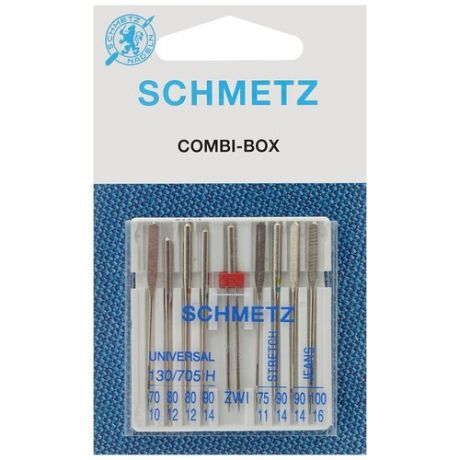 Игла/иглы Schmetz Combi Box 130/705 H комбинированные серебристый
