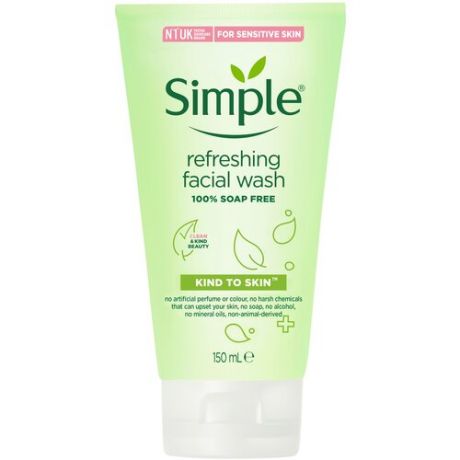 Simple очищающий гель Kind to Skin Moisturising Face Wash, 150 мл