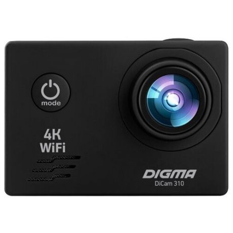 Экшн-камера DIGMA DiCam 310, 3840x2160, черный