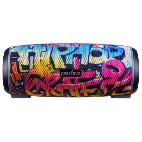 Портативная акустика Perfeo HIP HOP, 12 Вт, граффити
