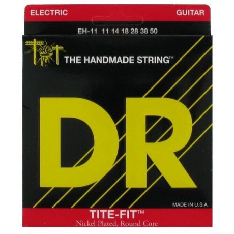 EH-11 Tite- Fit Комплект струн для электрогитары, никелированные, Heavy, 11-50, DR