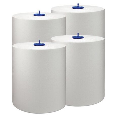 НАБОР №17 Tork Universal полотенца бумажные в рулоне, 280мx21см., 1120 листов, 1 слойные, белые, Matic system, 4 штуки в упаковке, (290059-33).