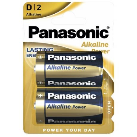 Элемент питания PANASONIC LR20 Alkaline Power BL2