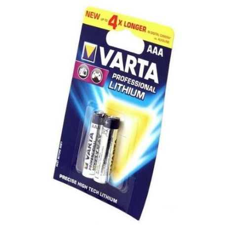 Батарейки Varta FR03 Professional Lithium 6103 BL2