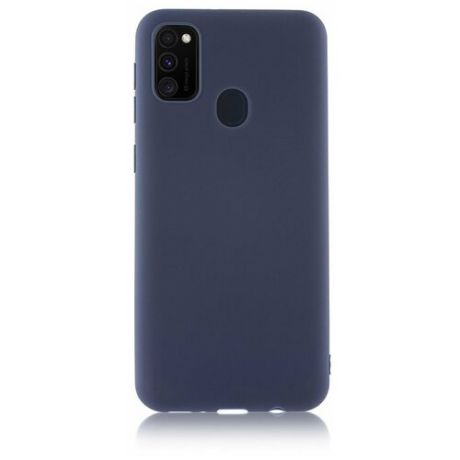 Матовый силиконовый чехол ROSCO для Samsung Galaxy M30S и Galaxy M21 (Самсунг Галакси М30С и Галакси М21), синий