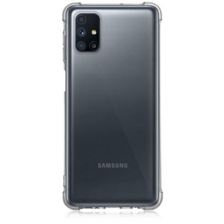 Противоударный силиконовый чехол ROSCO для Samsung Galaxy M51 (Самсунг Галакси М51), прозрачный