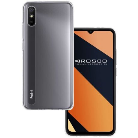 Прозрачный силиконовый чехол ROSCO для Xiaomi Redmi 9A (Сяоми Редми 9 А)