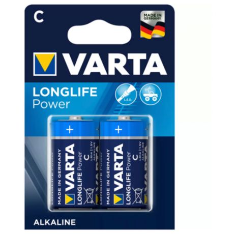 Элемент питания Varta Longlife Alkaline C/ LR14 1.5V (2 шт)