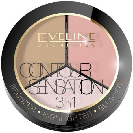 Eveline Cosmetics Палетка для контуринга Contour Sensation, 01 Pink beige