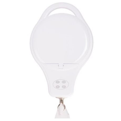 Лампа лупа на струбцине REXANT, круглая, 5D, с подсветкой 96 LED, теплый и холодный свет, белая