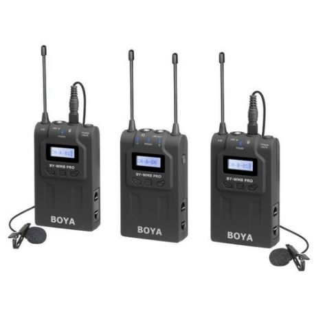 Boya BY-WM8 PRO-K2 Двухканальная беспроводная микрофонная система UHF 1564
