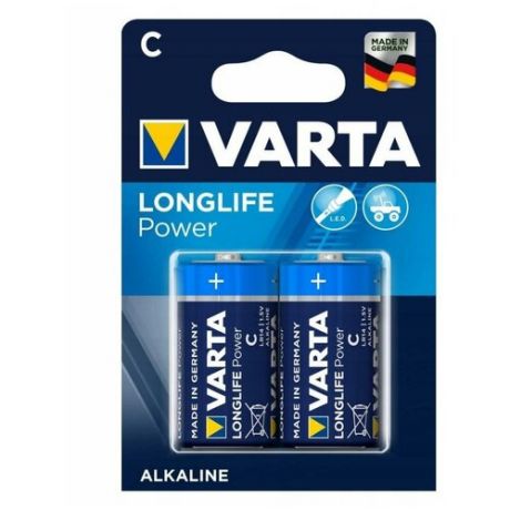Батарейки Varta LR14 High Energy/Longlife Power 4914 BL2