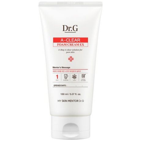 Dr.G Очищающая пенка-крем для проблемной кожи A-Clear Foam Cream EX, 150 мл