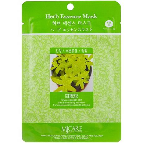 MIJIN Cosmetics тканевая маска Herb Essence с экстрактами целебных трав, 23 г